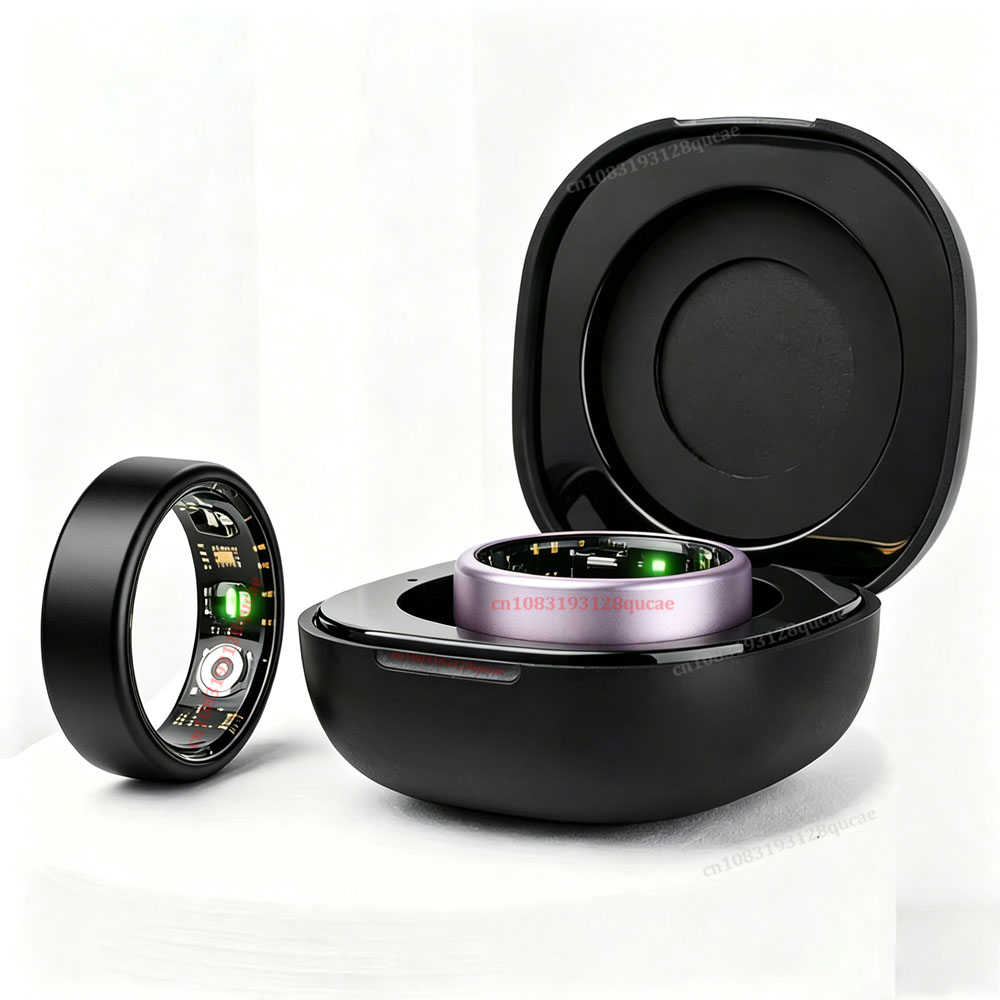 Health Monitors - R10 สมาร์ทริงพร้อมเคสชาร์จ แหวนหลากสี ผู้ชาย ผู้หญิง สุขภาพ