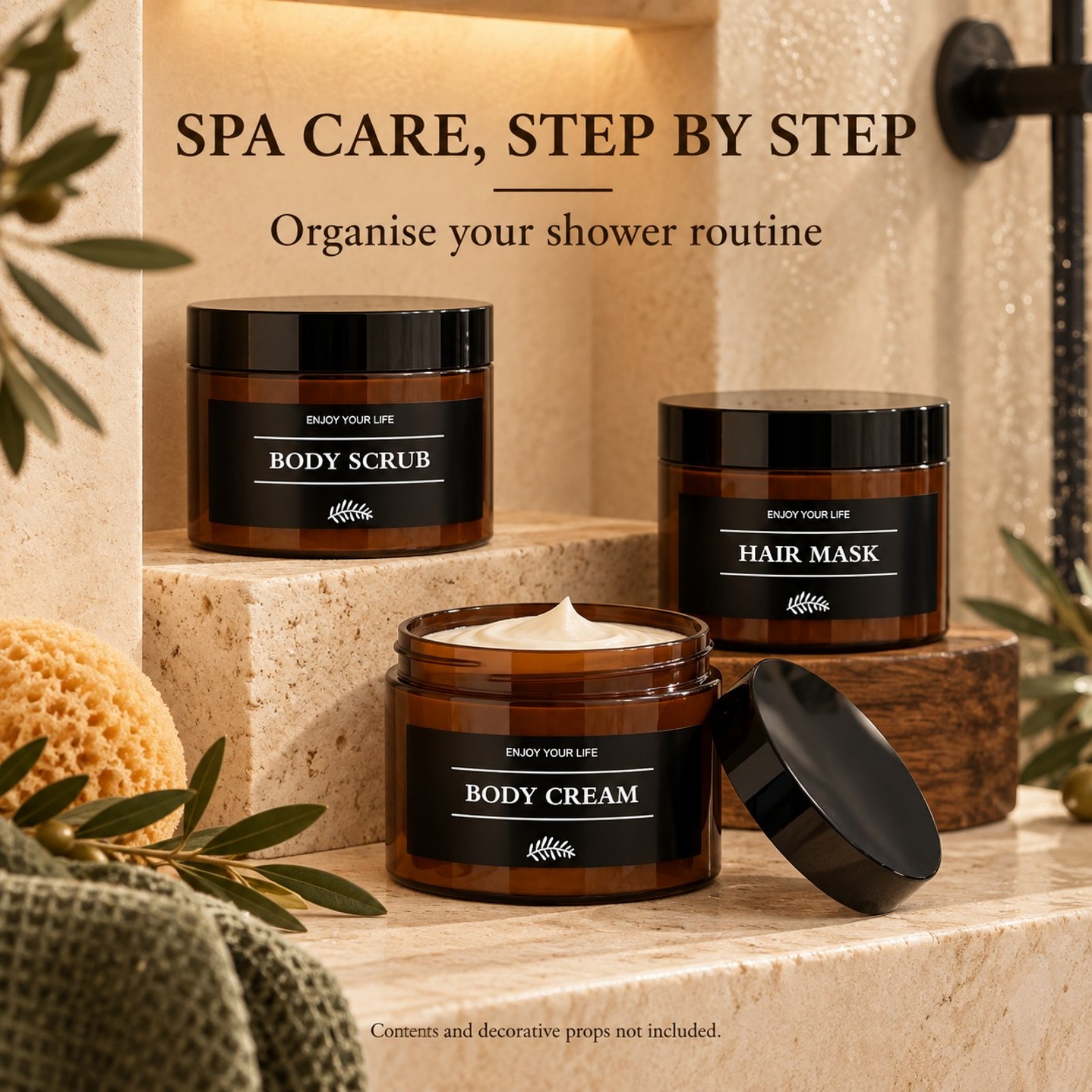 ชุดโหลเก็บของในห้องน้ำ 3 ชิ้น  - Hair Care บทวิจารณ์และราคา