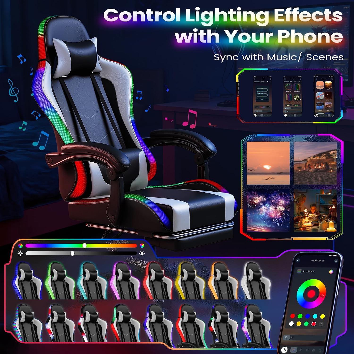 เก้าอี้เกมมิ่ง Homall, เก้าอี้ - Massage บทวิจารณ์และราคา
